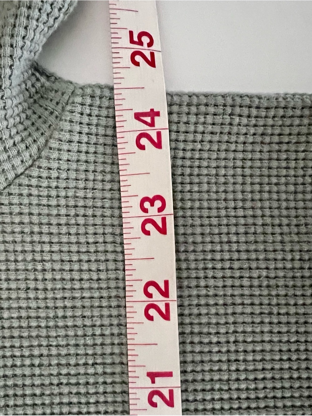 Unisex Comfrt Brand “Waffle Knit Lounge Tee” Sage Size Large Cozy, Oversized - Picture 11 of 12